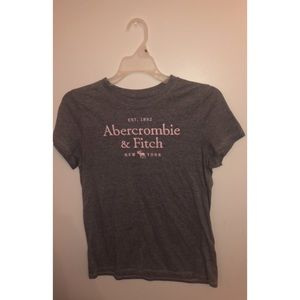 Grey & pink Abercrombie shirt